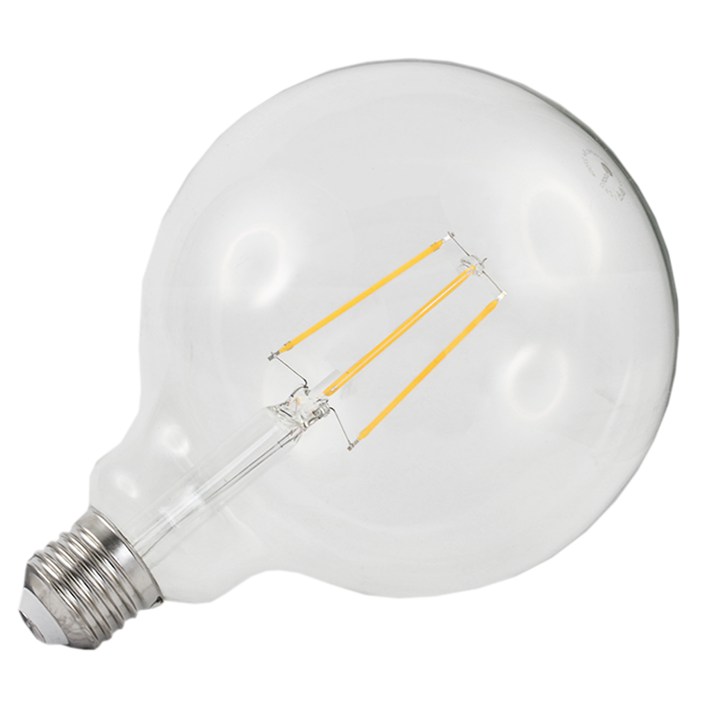 Lus Filament G125 Spherical Clear 8W 2700K E27 Dimmable