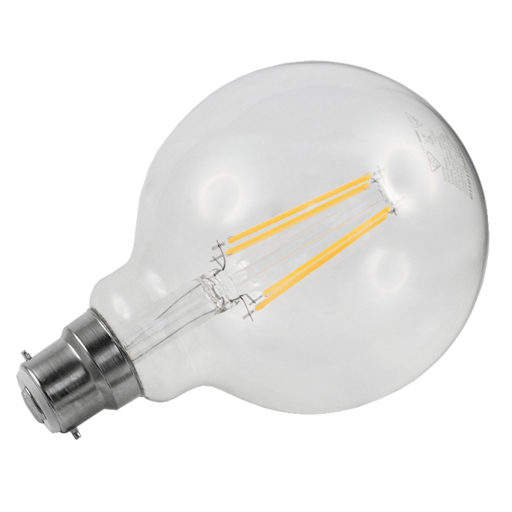 Smarter Lighting LED Filament SupValue G95 Clear 7.5W 2700K Dimmable B22