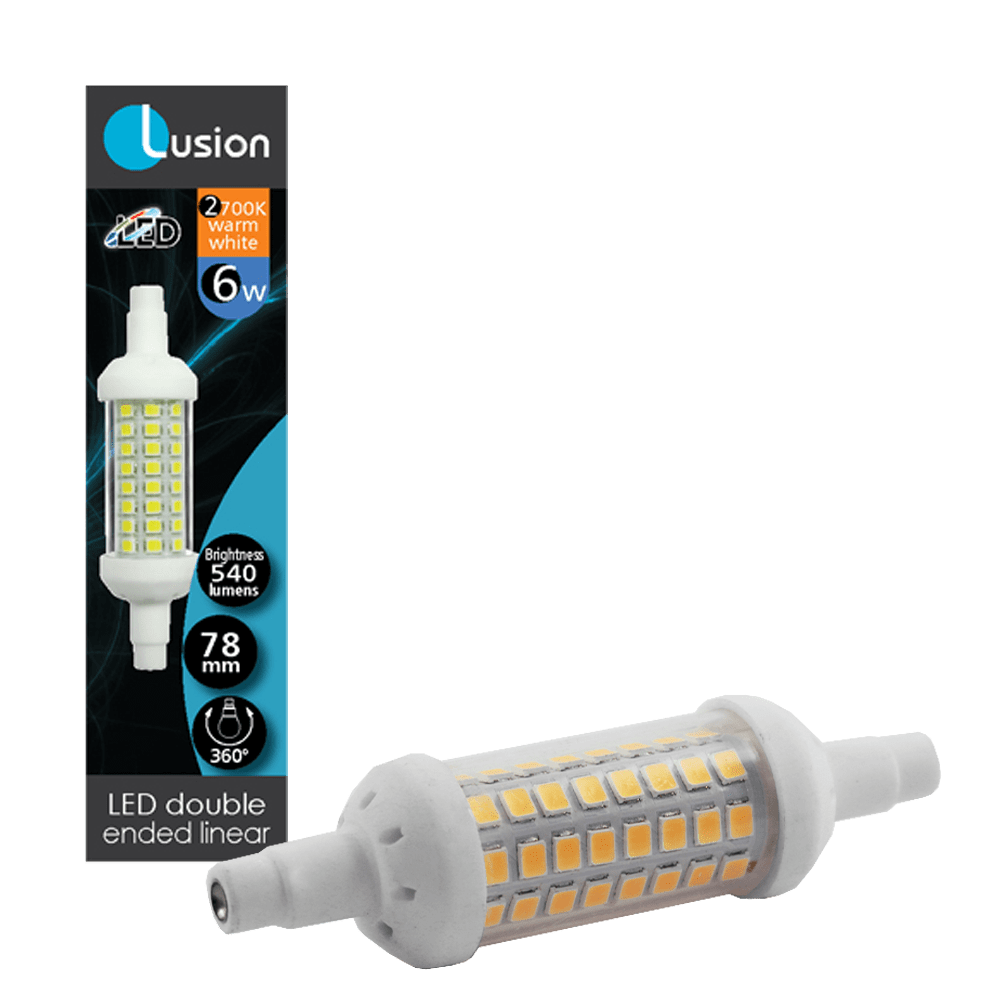 Lus 6W LED R7s 2700K Non-Dimmable 78MM