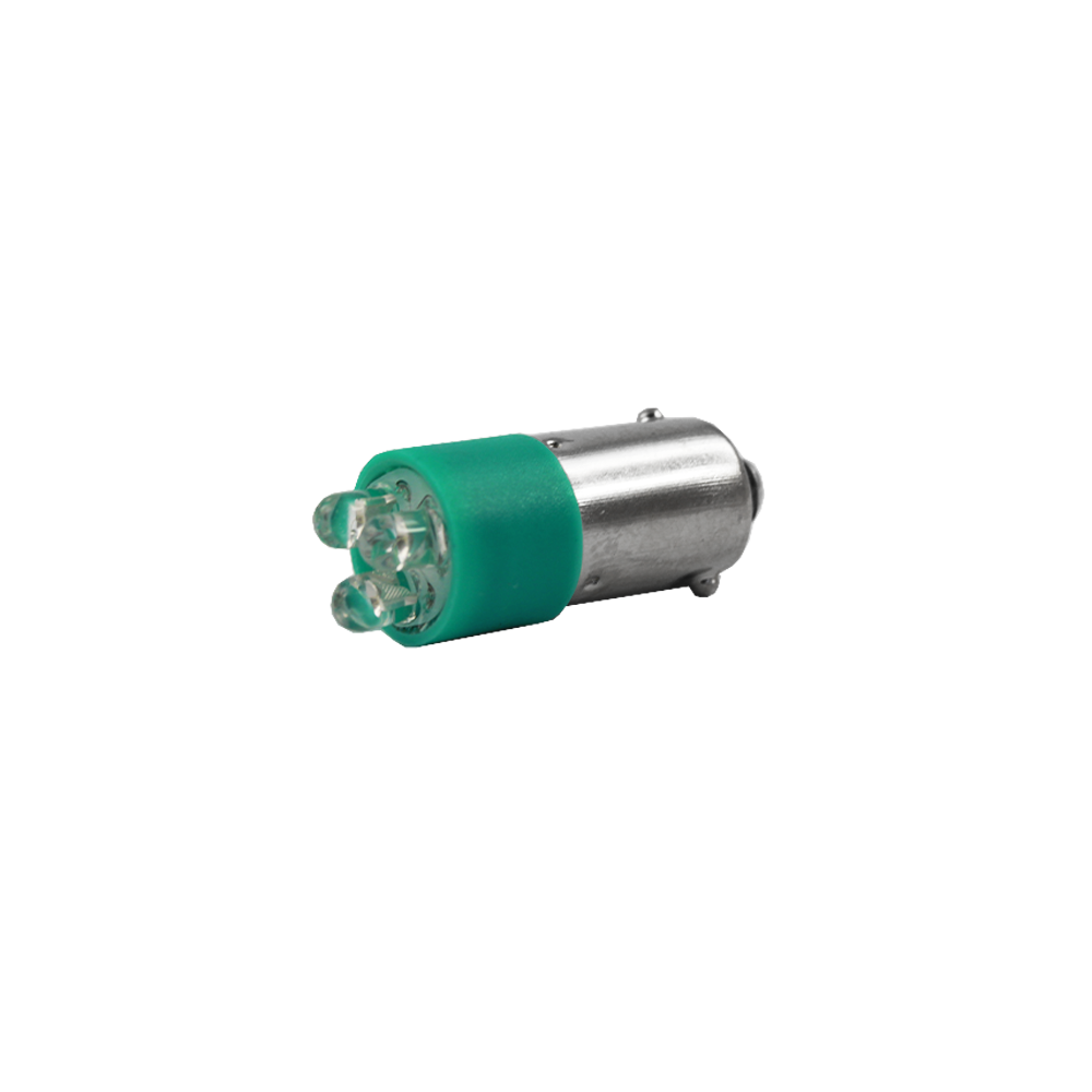 LED Miniature Colour Signal Lamp 1W Green 24V BA9s