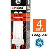 GE Energy saving Biax QE Longlast 57W 4 Pins