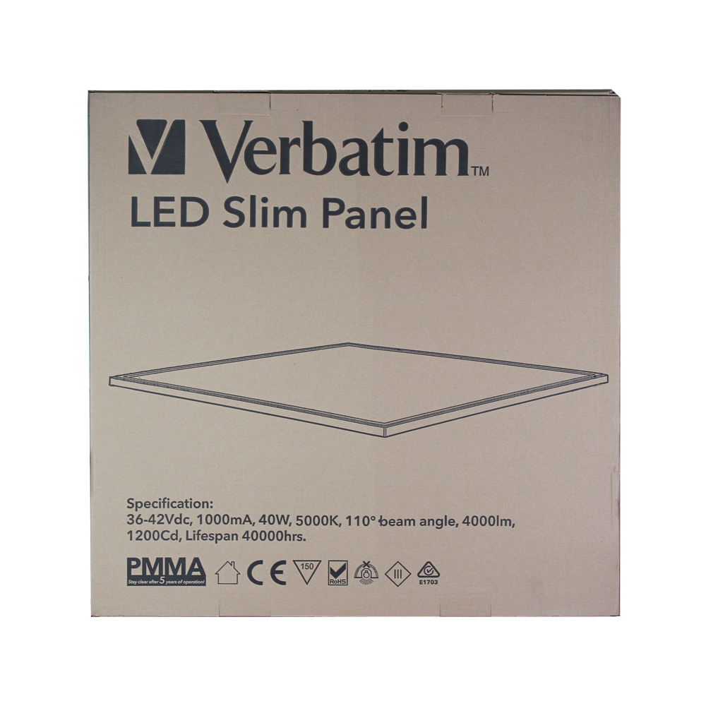 LED Slim Panel 40W 36-42Vdc 5000K 4000Lm (595x595mm)  w/ driver