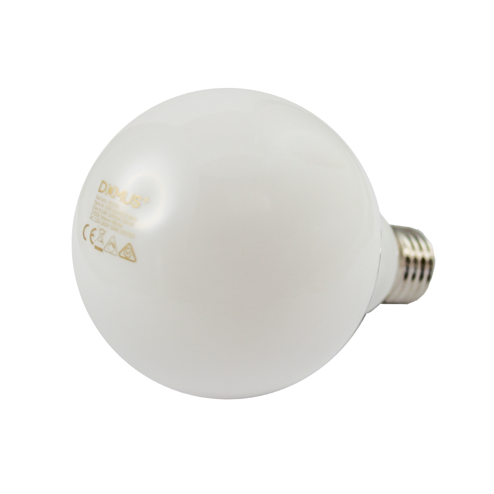 Domus G95 Spherical LED Lamp Opal Glass 8.6W 2700K E27 Dimmable