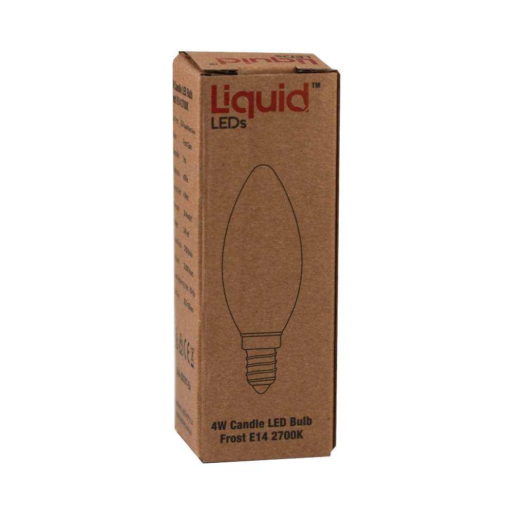 Liquid LEDs LED Candle 4W 2700K E14 Frost Dimmable
