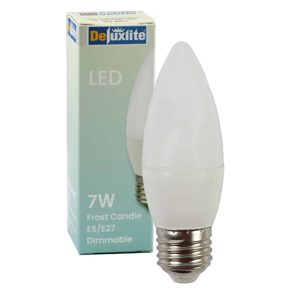 LED Candle Frost 7W 3000K E27 Dimmable